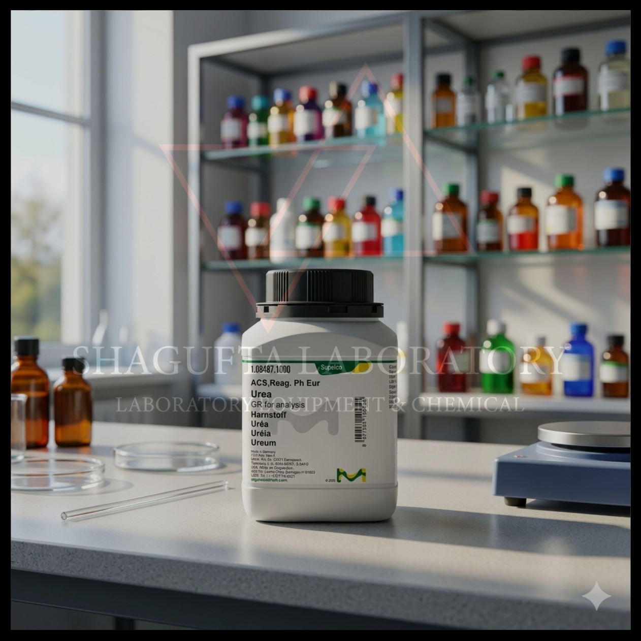 Supelco Urea GR for Analysis 108487 merupakan bahan kimia laboratorium analytical grade berkualitas tinggi untuk kebutuhan analisis laboratorium, preparasi reagen, media kultur, quality control, penelitian, dan aplikasi industri. Cocok digunakan pada laboratorium pendidikan, farmasi, lingkungan, pangan, dan institusi penelitian profesional.