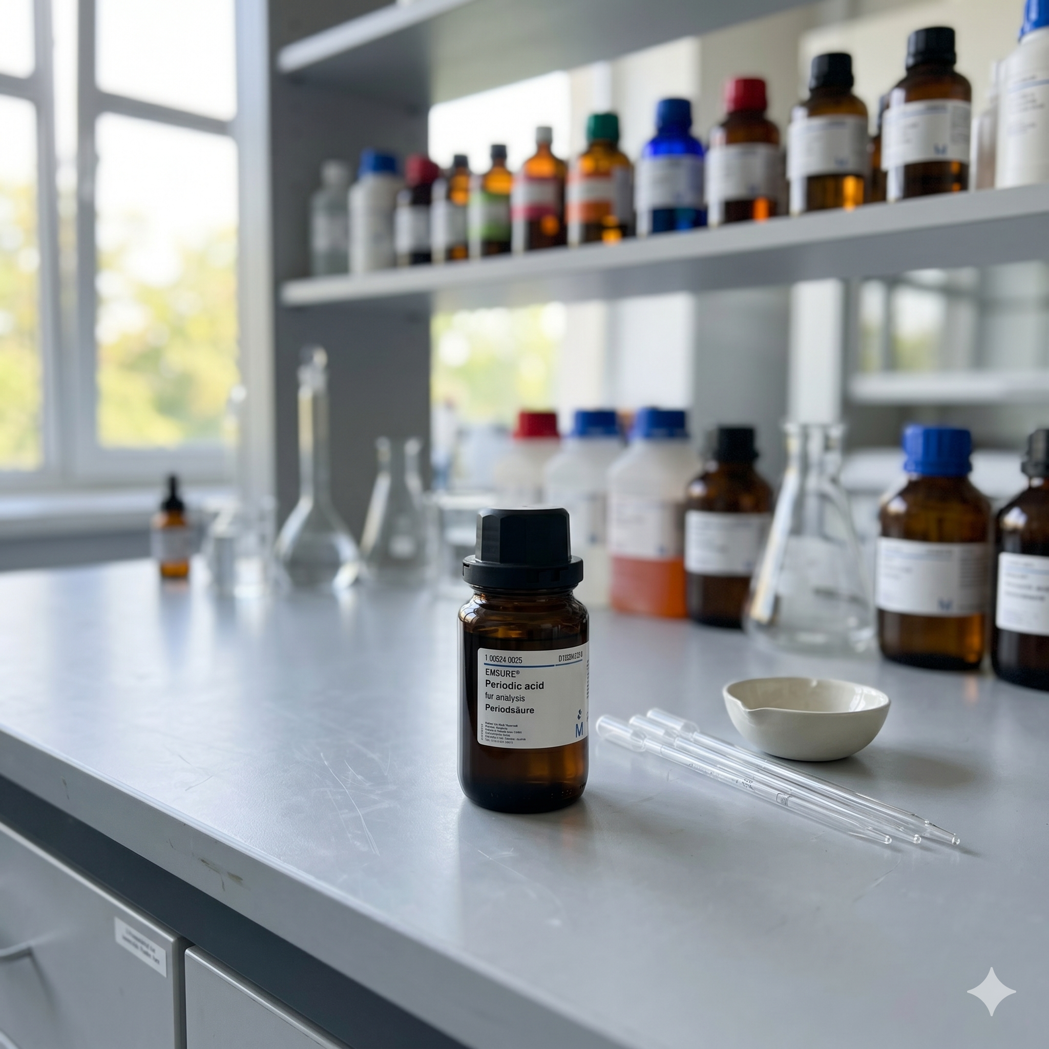 Periodic Acid EMSURE Merck 100524 25g for Analysis – Periodic Acid Analytical Grade Laboratorium
