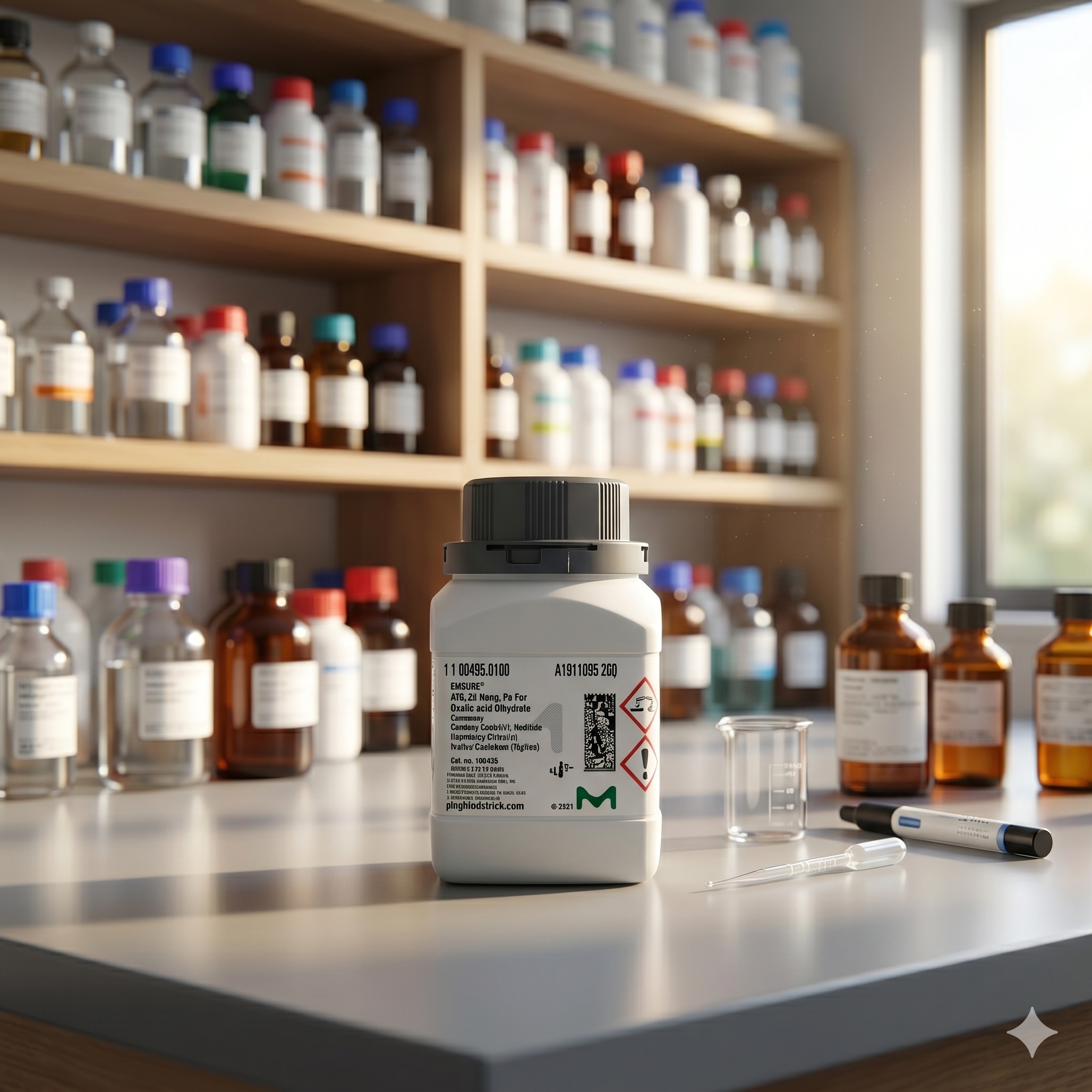 Oxalic Acid Dihydrate EMSURE ACS Reag Ph Eur Merck 100495 100g – Asam Oksalat Analytical Grade