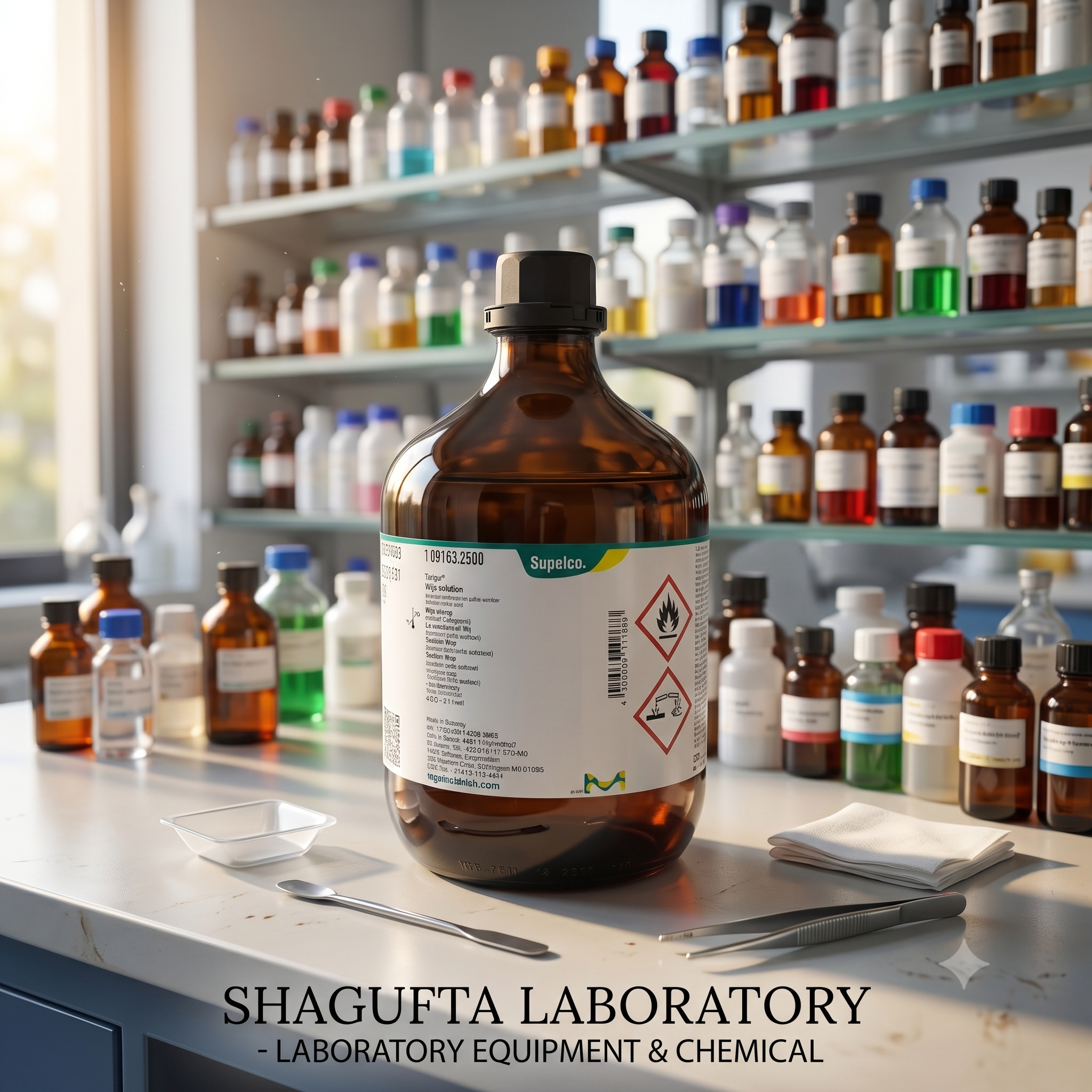 Supelco Wijs Solution 0.1 mol/L 1.09163.2500 – Reagen Penentuan Bilangan Iodin Laboratorium 50ML (REPACK)