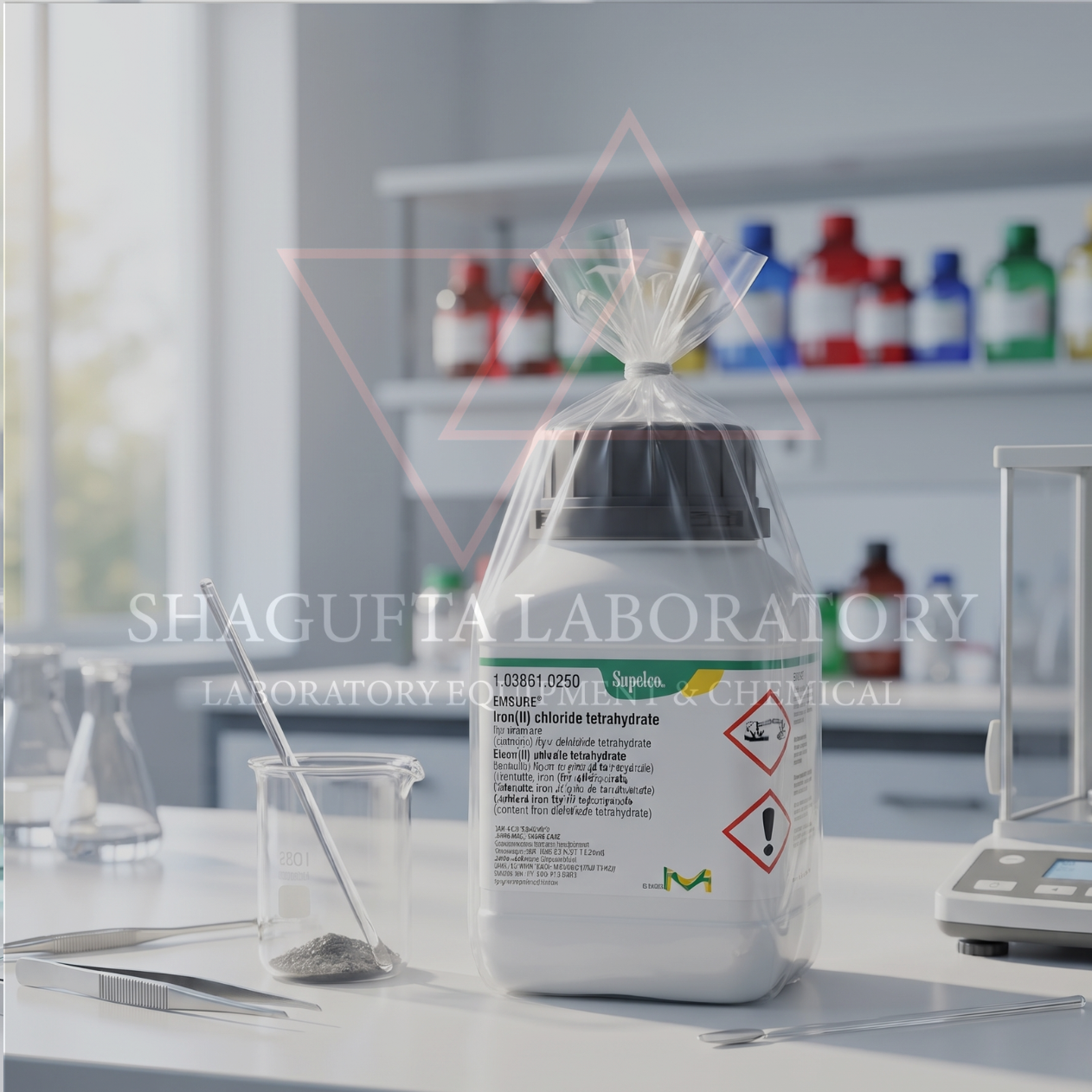 Iron(II) Chloride Tetrahydrate 250GR 103861 – Ferrous Chloride Tetrahydrate / Besi(II) Klorida Tetrahidrat Grade Laboratorium | SHAGUFTA LABORATORY - Gambar 2