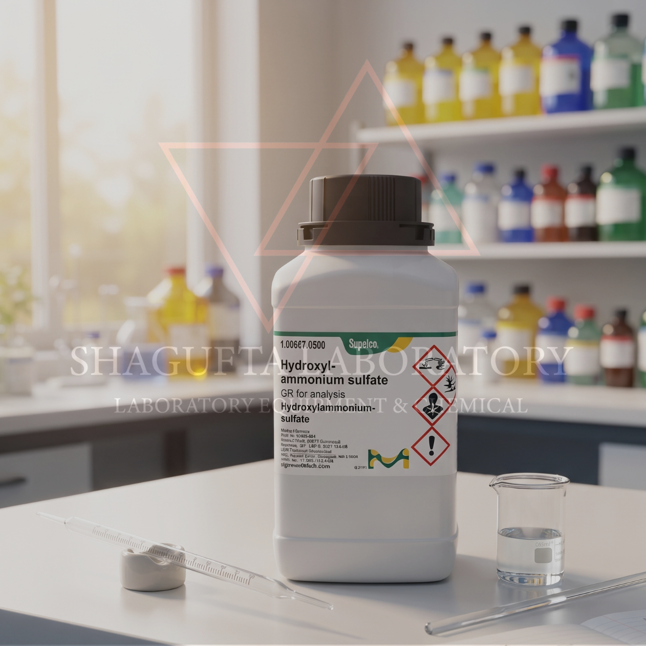 Hydroxylammonium Sulfate 10GR Katalog 104617 – Hydroxylamine Sulfate Laboratory Grade | SHAGUFTA LABORATORY (REPACK)