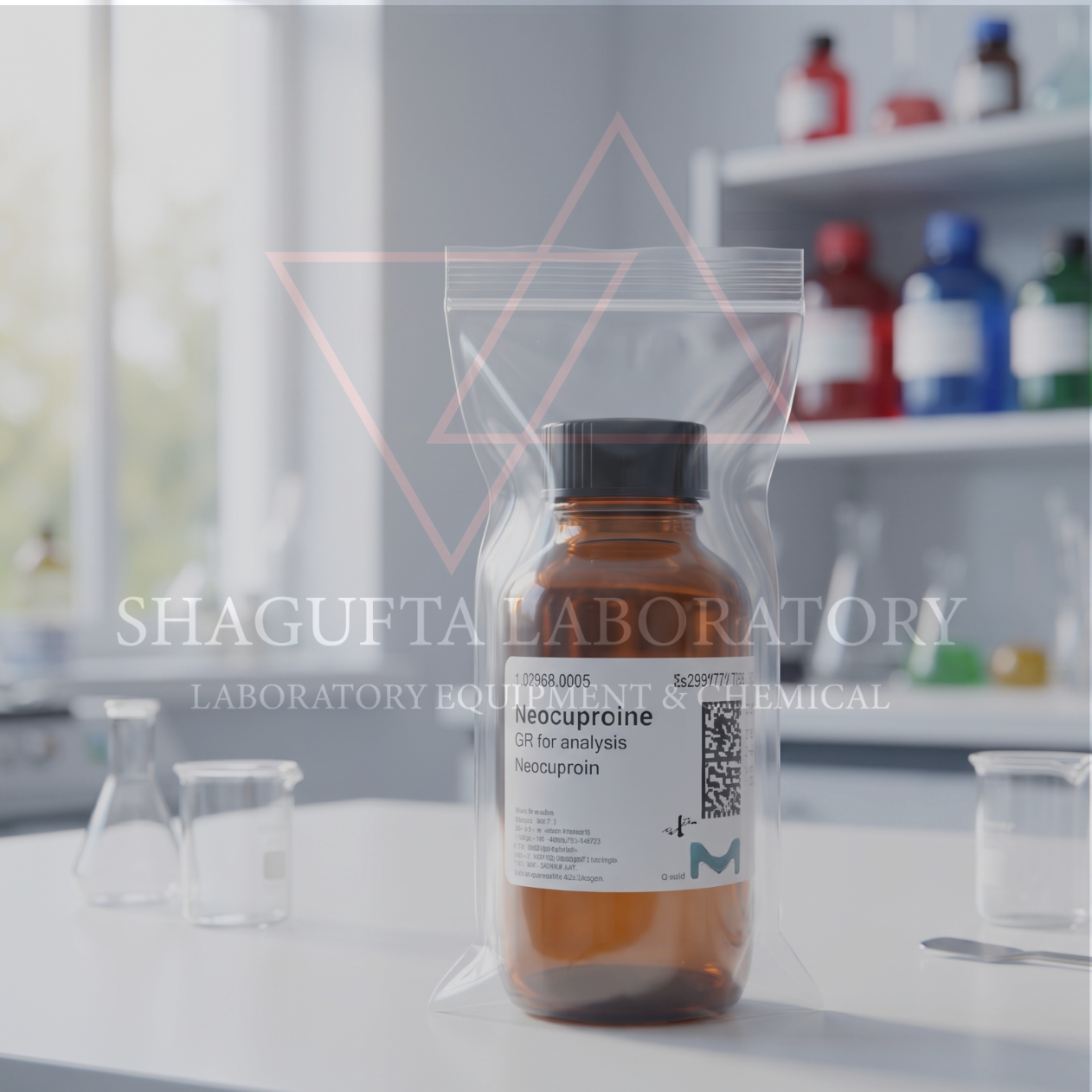 Neocuproine 1GR 102968 – 2,9-Dimethyl-1,10-Phenanthroline Grade for Analysis | Reagen Analisis Tembaga(I) | SHAGUFTA LABORATORY (REPACK)