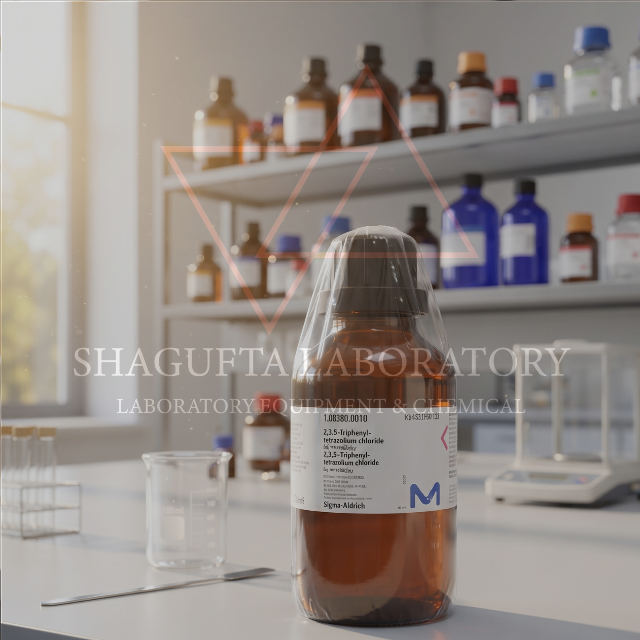 SHAGUFTA LABORATORY Reagent Grade 108380 – 2,3,5-Triphenyltetrazolium Chloride (TTC) / Tetrazolium Red / TTC Indicator 1GR (REPACK)