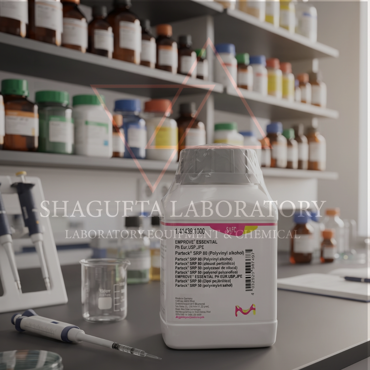Merck SAFC Parteck® SRP 80 Polyvinyl Alcohol 1 kg EMPROVE® ESSENTIAL Ph. Eur. USP JPE ChP / PVA / PVOH Sustained Release Excipient